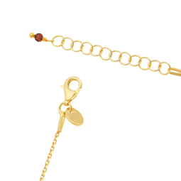 Collier en argent doré et grenats