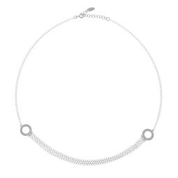 Collier en argent rhodié 