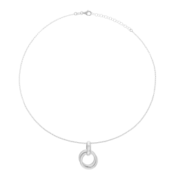 Collier en argent rhodié 