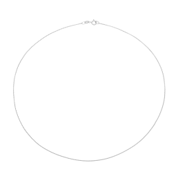 Collier en argent rhodié