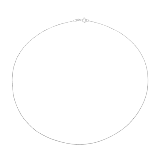 Collier en argent rhodié