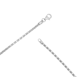 Collier argent rhodié