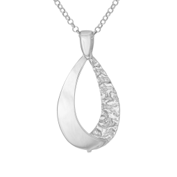 Collier en argent rhodié