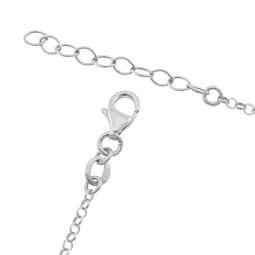 Collier en argent rhodié