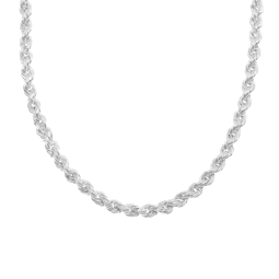 Collier en argent rhodié