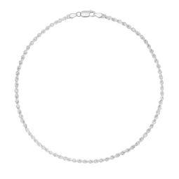 Collier en argent rhodié