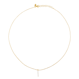 Collier en argent doré et perles synthétiques