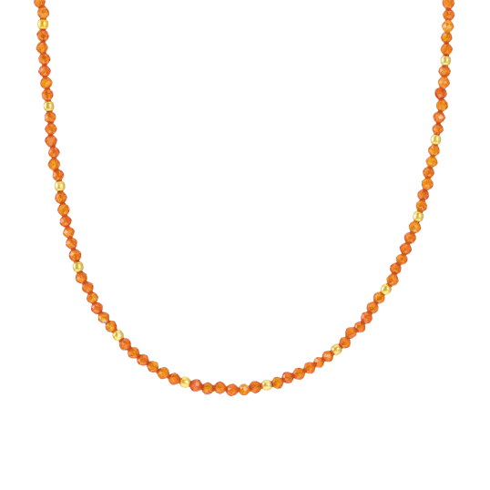 Collier en argent doré et pierres synthétiques