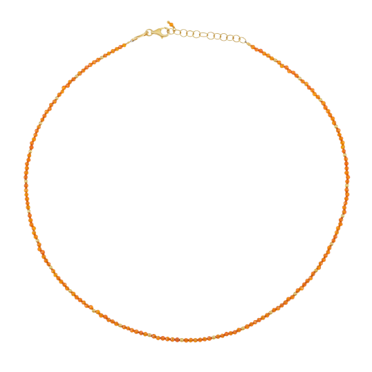 Collier en argent doré et pierres synthétiques