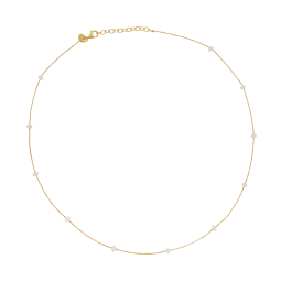 Collier en argent doré et nacres
