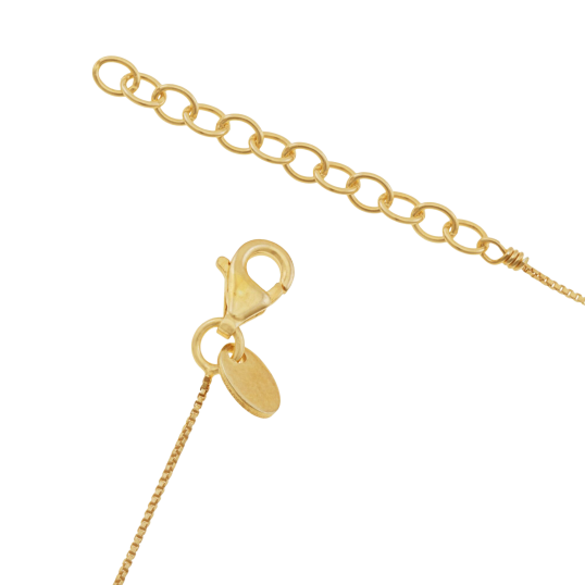 Collier en argent doré et nacres