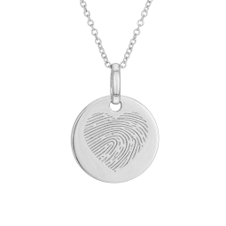 Collier en argent rhodié