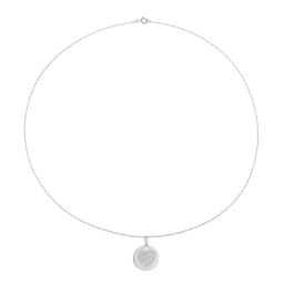 Collier en argent rhodié