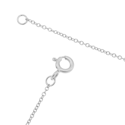 Collier en argent rhodié