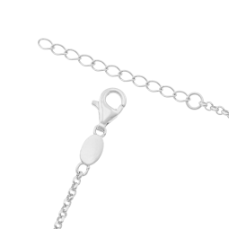 Collier en argent rhodié