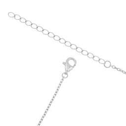 Collier en argent rhodié