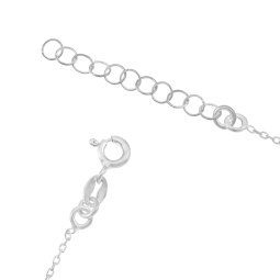 Collier en argent rhodié, maman