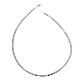 Collier en argent maille anglaise