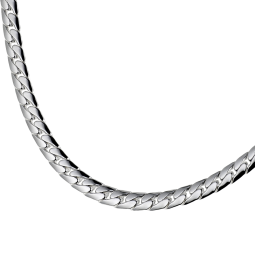 Collier en argent maille anglaise