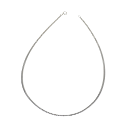 Collier en argent rhodié maille anglaise