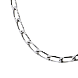 Collier en argent rhodié maile cheval
