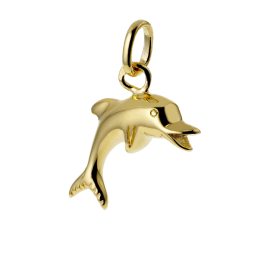 Pendentif dauphin en plaqué or