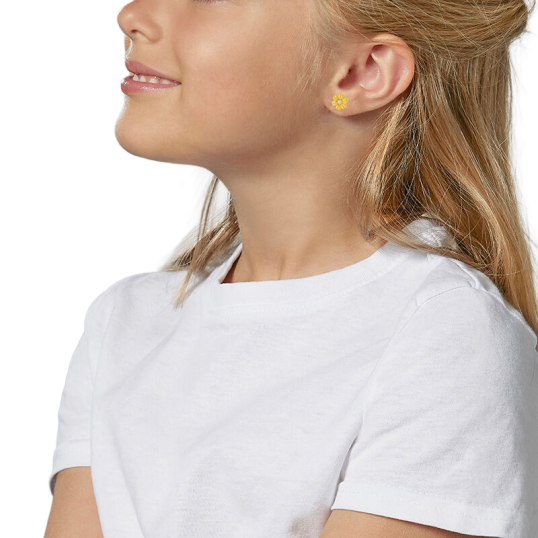 Boucles d'oreilles en plaqué or et oxyde de zirconium Boucles d'oreilles en plaqué or et oxyde de zirconium