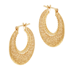 Boucles d'oreilles en plaqué or 