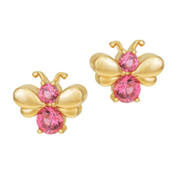 Boucles d'oreilles en plaqué or et oxydes de zirconium