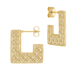 Boucles d'oreilles en plaqué or 