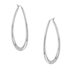 Créoles en argent rhodié