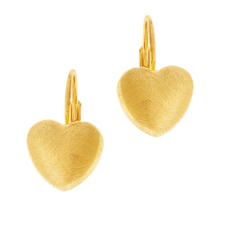 Boucles d'oreilles dormeuses en argent doré