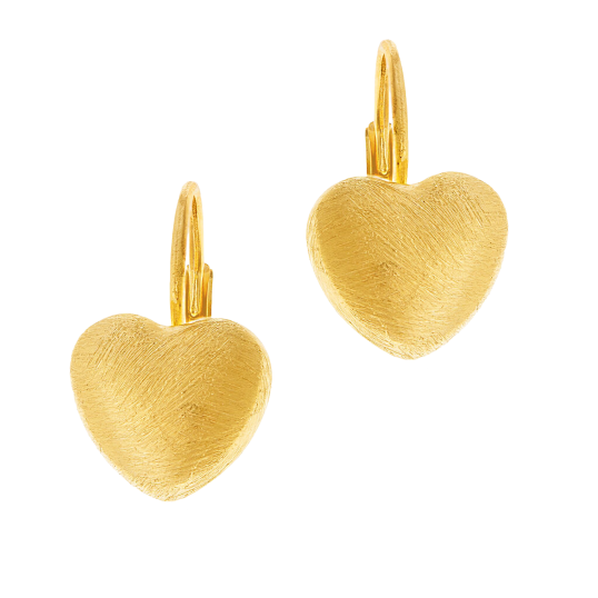 Boucles d'oreilles dormeuses en argent doré