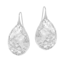 Boucles d'oreilles en argent rhodié
