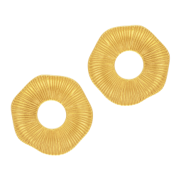 Boucles d'oreilles en acier doré