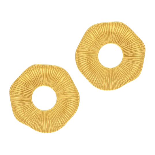 Boucles d'oreilles en acier doré