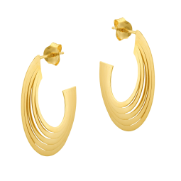 Créoles en argent doré
