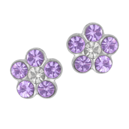 Boucles d'oreilles en argent rhodié et oxydes de zirconium