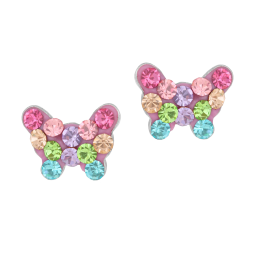 Boucles d'oreilles en argent rhodié et oxydes de zirconium