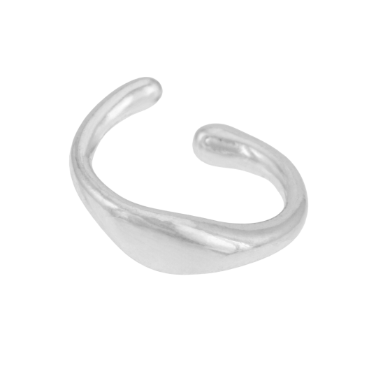 Earcuff en argent rhodié