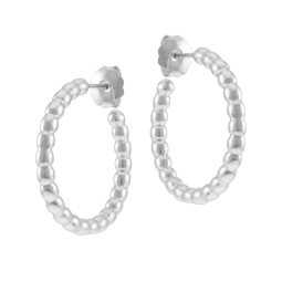 Créoles en argent rhodié