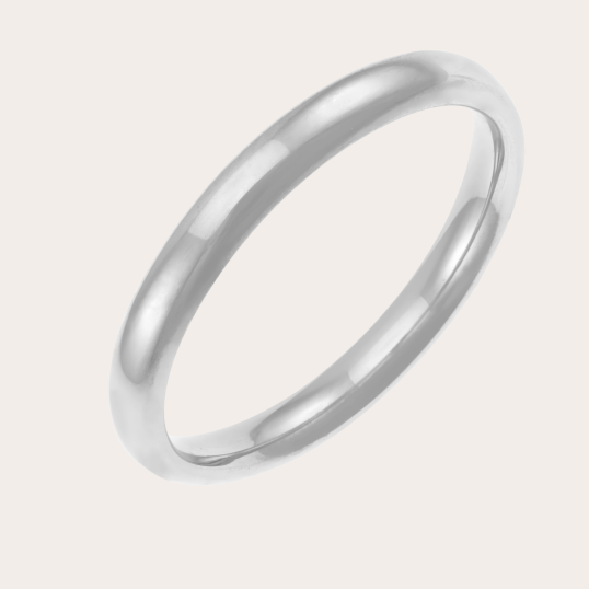 Alliance en palladium, jonc confort 3 mm