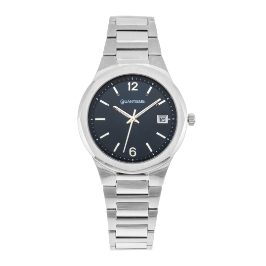 Montre femme, boite et bracelet en acier, verre minéral