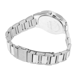 Montre femme, boite et bracelet en acier, verre minéral