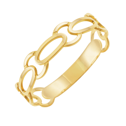 Bague en or jaune, ajourée