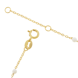 Bracelet en or jaune et laque