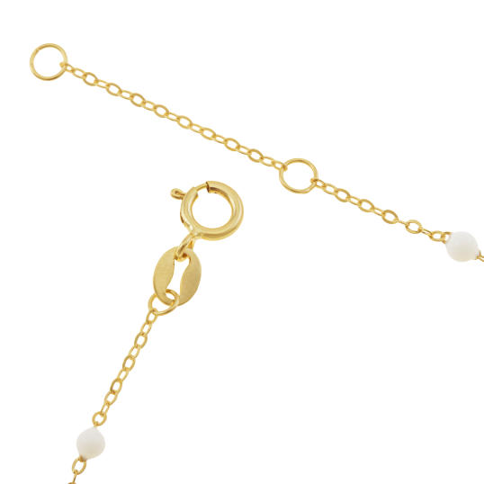 Bracelet en or jaune et laque