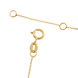 Bracelet en or jaune et oxydes de zirconium, coeurs