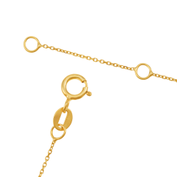 Bracelet en or jaune et oxydes de zirconium, croix