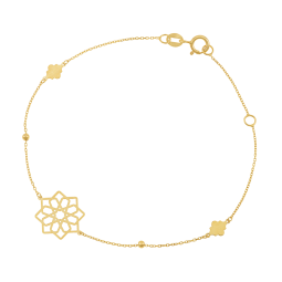 Bracelet en or jaune, motif ajouré